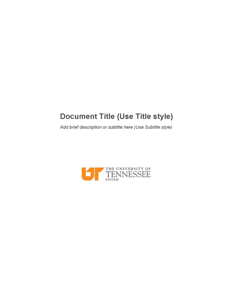 Image of UT System branded document cover sheet.